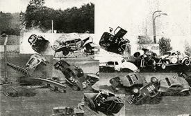 Racing and then Crashing (1993) 34.5" × 23"